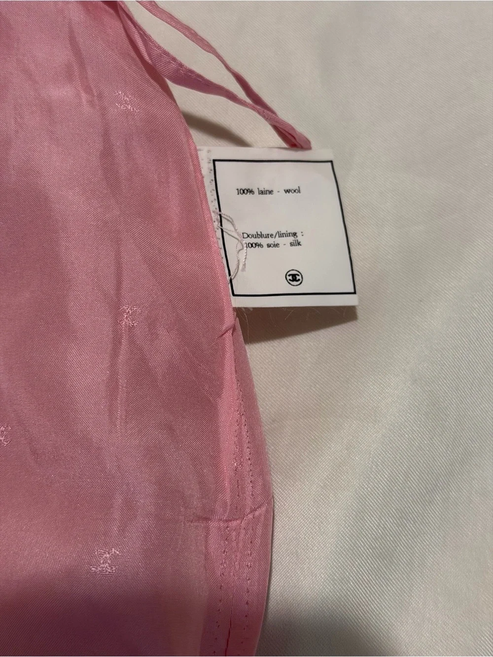 CHANEL Mauve Pink Tailored Mini Skirt, Sz 6, pre-owned